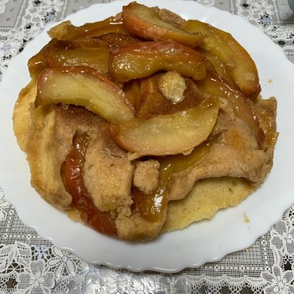 簡単でした！フライパンでできるのが嬉しいですね。ホットケーキミックスの分量を150gで作ったので膨らみすぎました。また次回リベンジしたいですね！